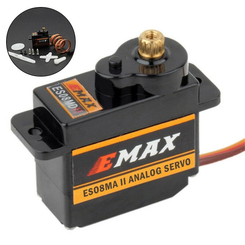Es08ma Metal Gear Rc Helicopter Airplane Boat Micro Servo W/ Steering