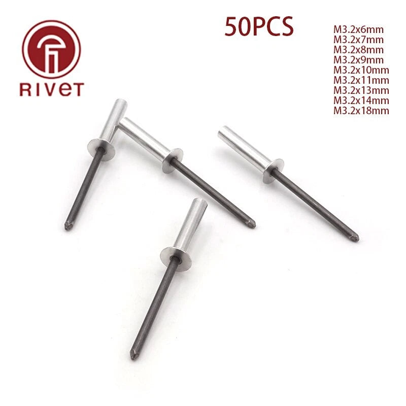 Din 15974 M3.2 Aluminum Countersunk Head Closed End Blind Rivet Sealed
