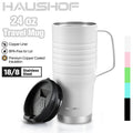 HAUSHOF 24oz Travel Mug Vacuum Insulated Leak-proof Double Wall Water