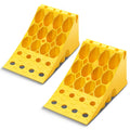 18.7"lx 7.2"wx 10.8"h 60000lbs Capacity Yellow Stackable Wheel Chock