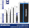 Workpro Precision Screwdriver Set W/magnetic Torx Bit & Tweezers