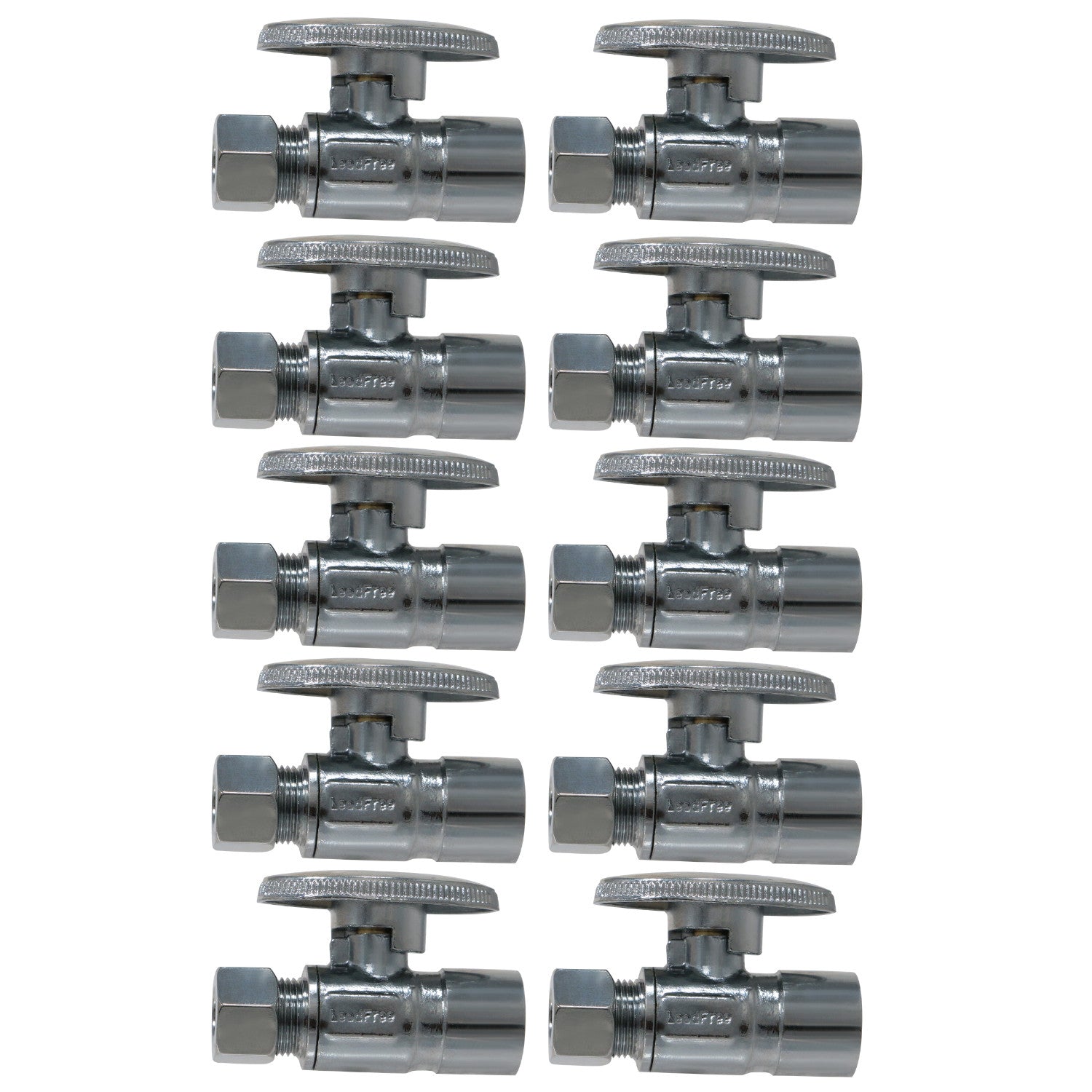 XFITTING 1/2" Sweat x 3/8" Compression Valve 10 Pack