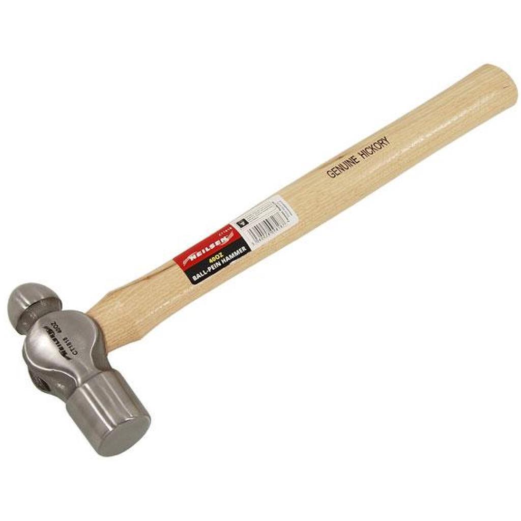 Neilsen 40oz Ball Pein Hammer - Hickory Handle