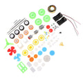 Plastic Car Accessories Gears Motor Tires Kids Educational Toys Diy