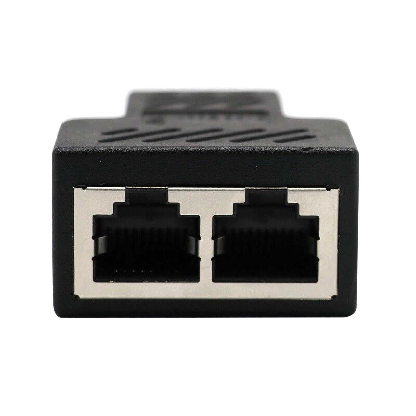 Rj45 Splitter Adapter 1 To 2 Ways Dual Female Port Cat5/6 Lan