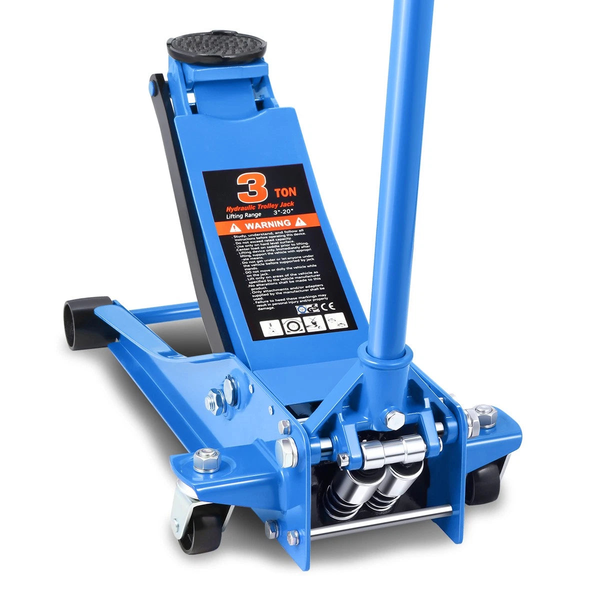Blue 3 Ton Steel Low Profile Hydraulic Floor Jack For Truck Suv
