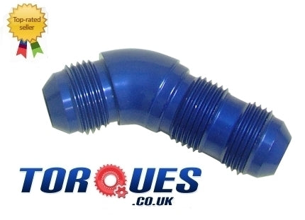 AN -8 (AN8 AN 08) 45 Degree Swept Bulkhead Fitting