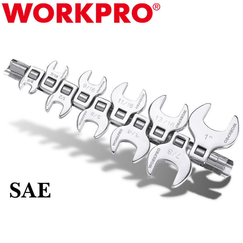 WORKPRO 10PCS Crowfoot Wrench Set by WORKPRO