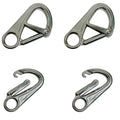 Stainless Steel Double Lock Safety Hook Snap Hook Carabiner 850 Lb Cap