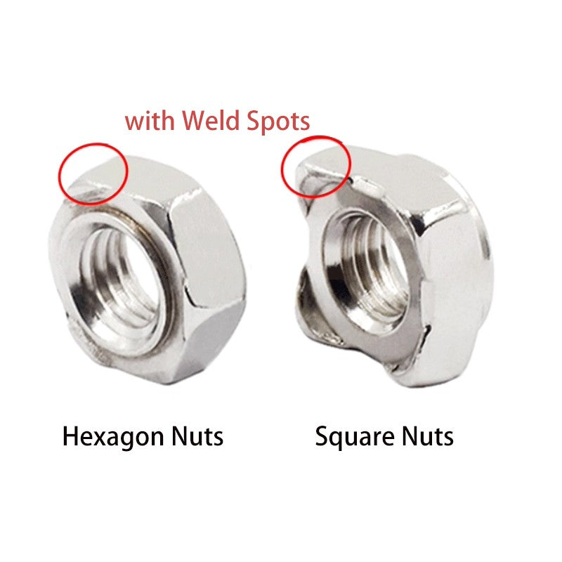 A4 316 Stainless Steel Weld Nuts