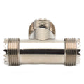 50 Ohm Impedance 3 Way "T" Type Metal Rf Coaxial Adapter Portable