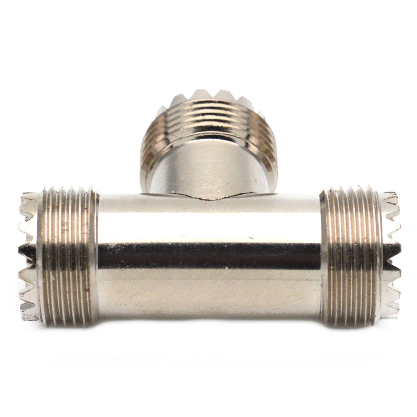 50 Ohm Impedance 3 Way "T" Type Metal Rf Coaxial Adapter Portable