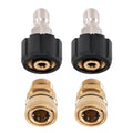 4 Pack Pressure Washer Adapter Set M22-14MM to 3/8'' Quick Connect