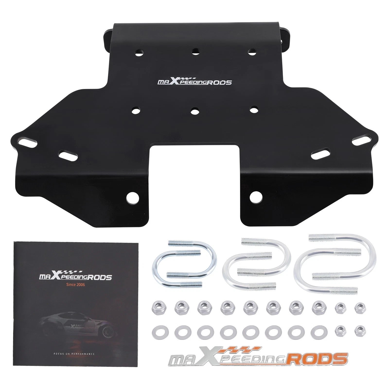 Winch Mount Plate kit for Kawasaki Brute Force 650 750 4x4 EPS ATV 05-24