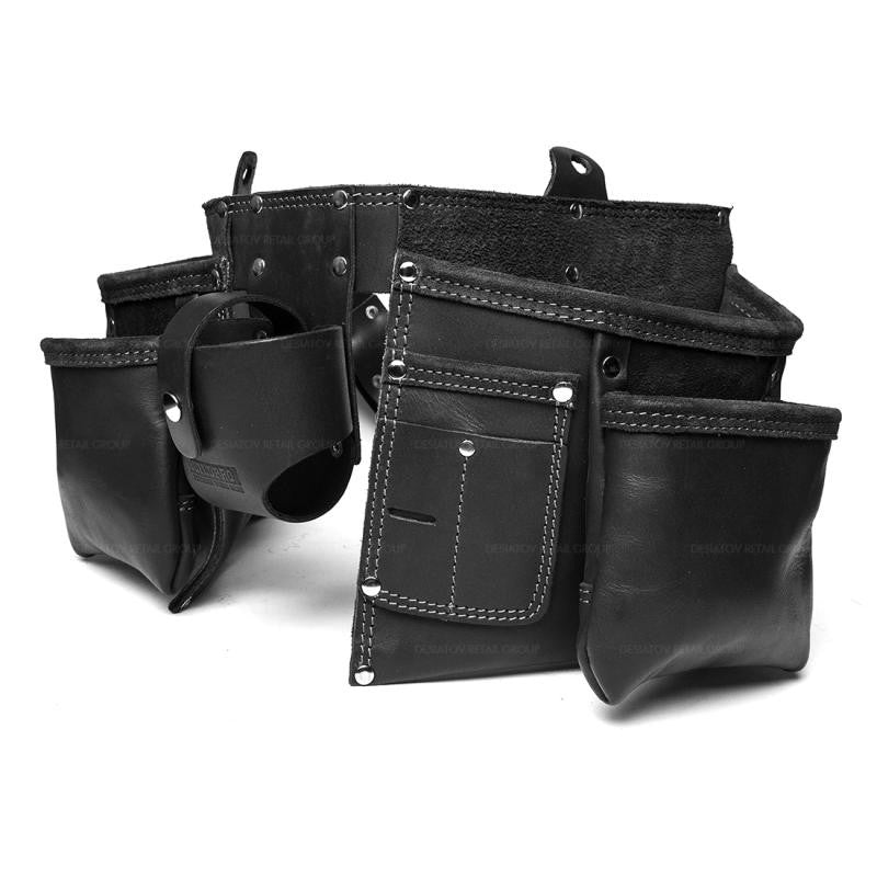 BuildPro Tool Belt Apron Black Leather