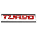 Bumper Sticker Metal Emblem Decal Trim Badge Polish Chrome Red Text