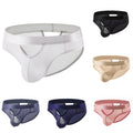 Mens Underwear Low Waist Underwear Comfort Fit Daily Wear Mesh Fabric