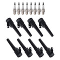 Coils & Spark Plugs Set for Jaguar S-Type V8 2003 4.2L GN10227 48652
