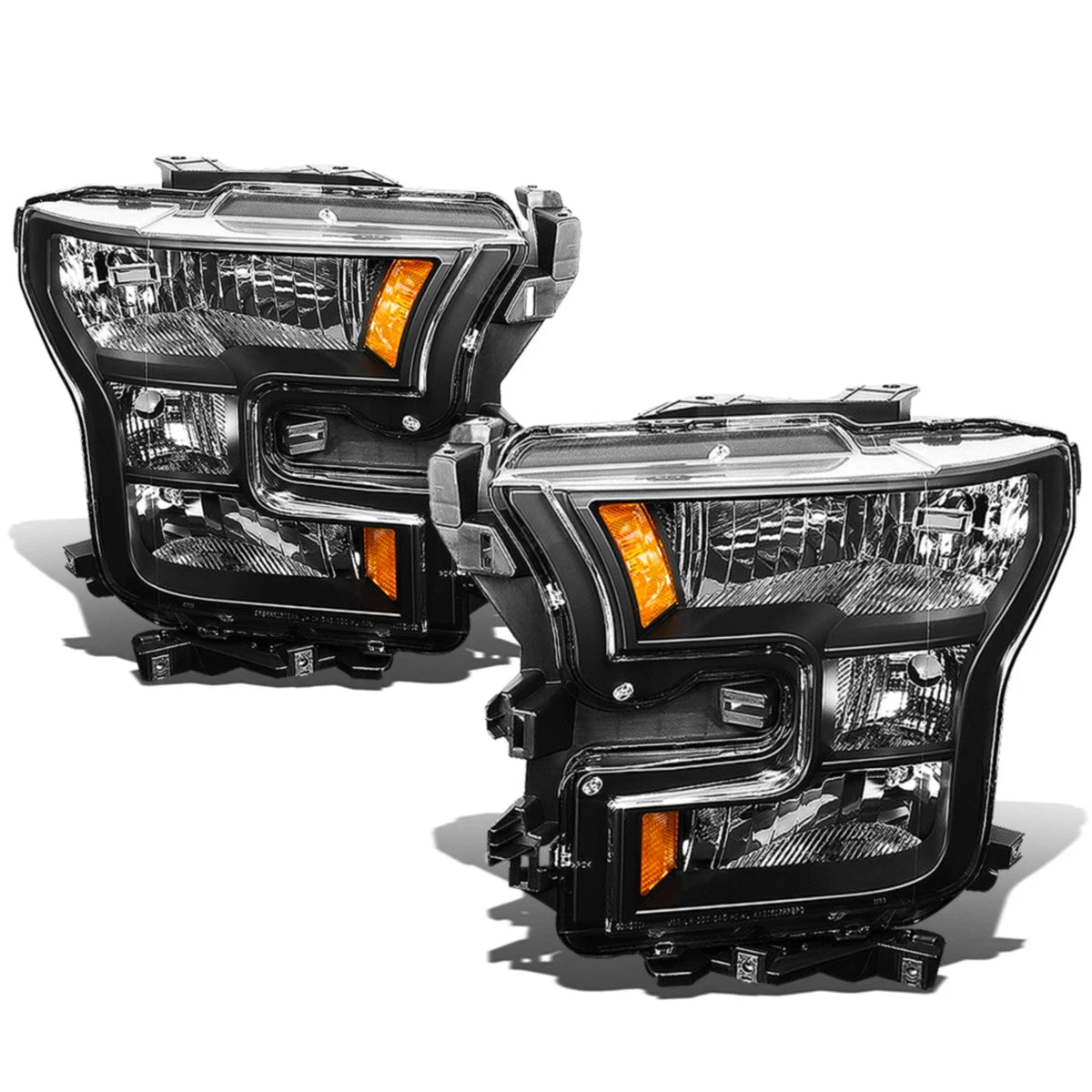 Fit 2015-2017 Ford F150 Pickup Pair Black Housing | Built Supply Co