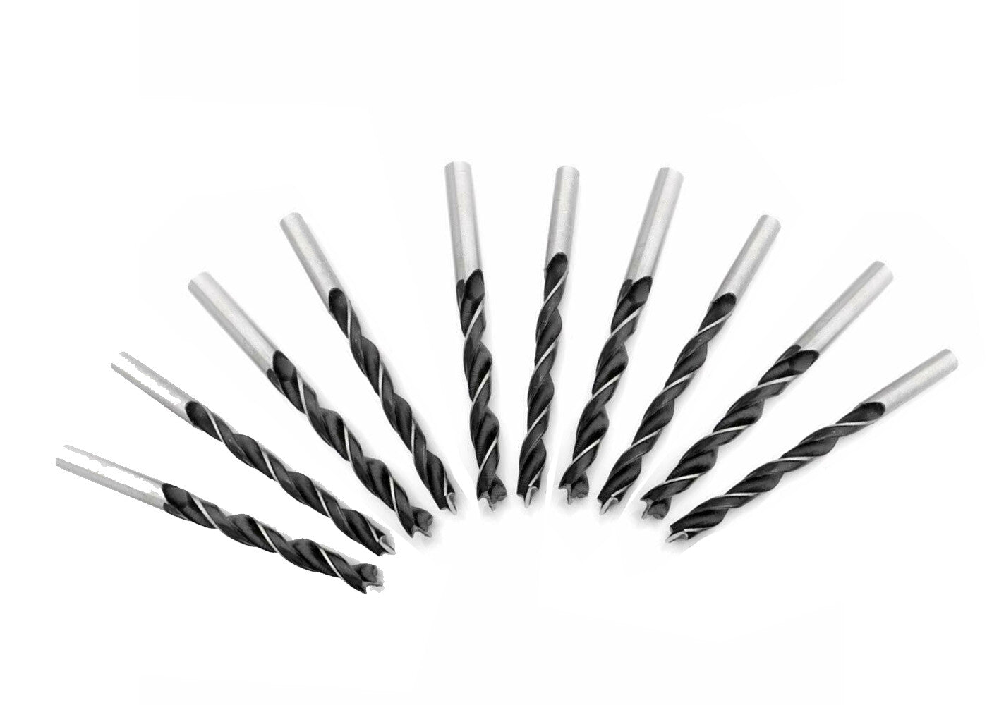 10PC-Pk Woodworking Drill Bits Size Option: 4,5,6,8,10mm Drillbits