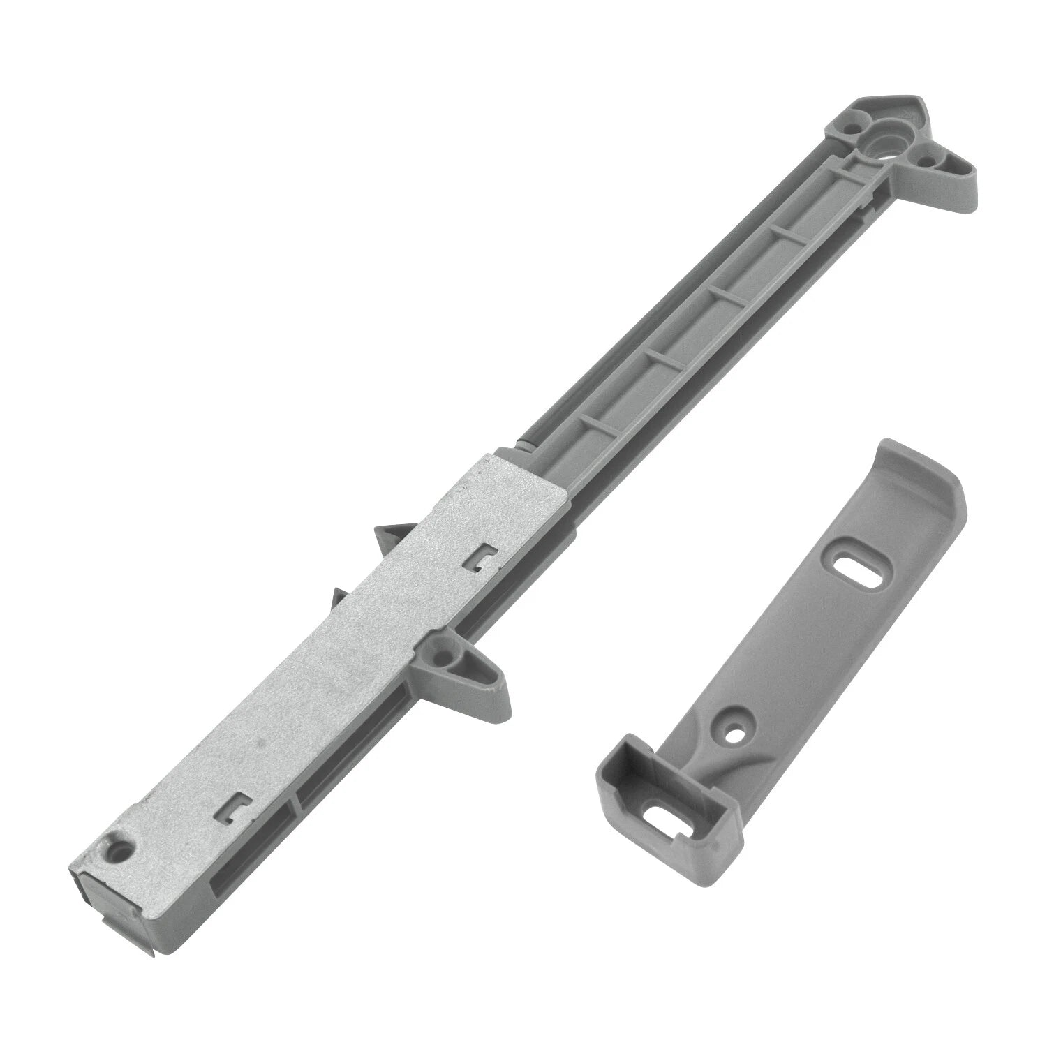 Soft Close Cabinet Drawer Damper / Adapter For Wood Drawers (Gray)