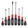 ARROW 8PIECE Magnetic Screwdriver Set Stubby Screwdriver Phillips Flat Head Tips