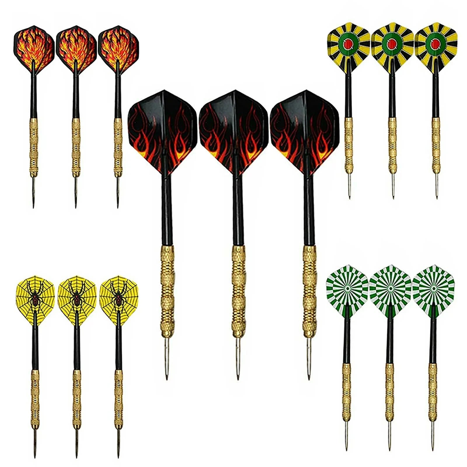 Portable New Steel Tip Professional Darts Set Darts Slim Barrel Dart