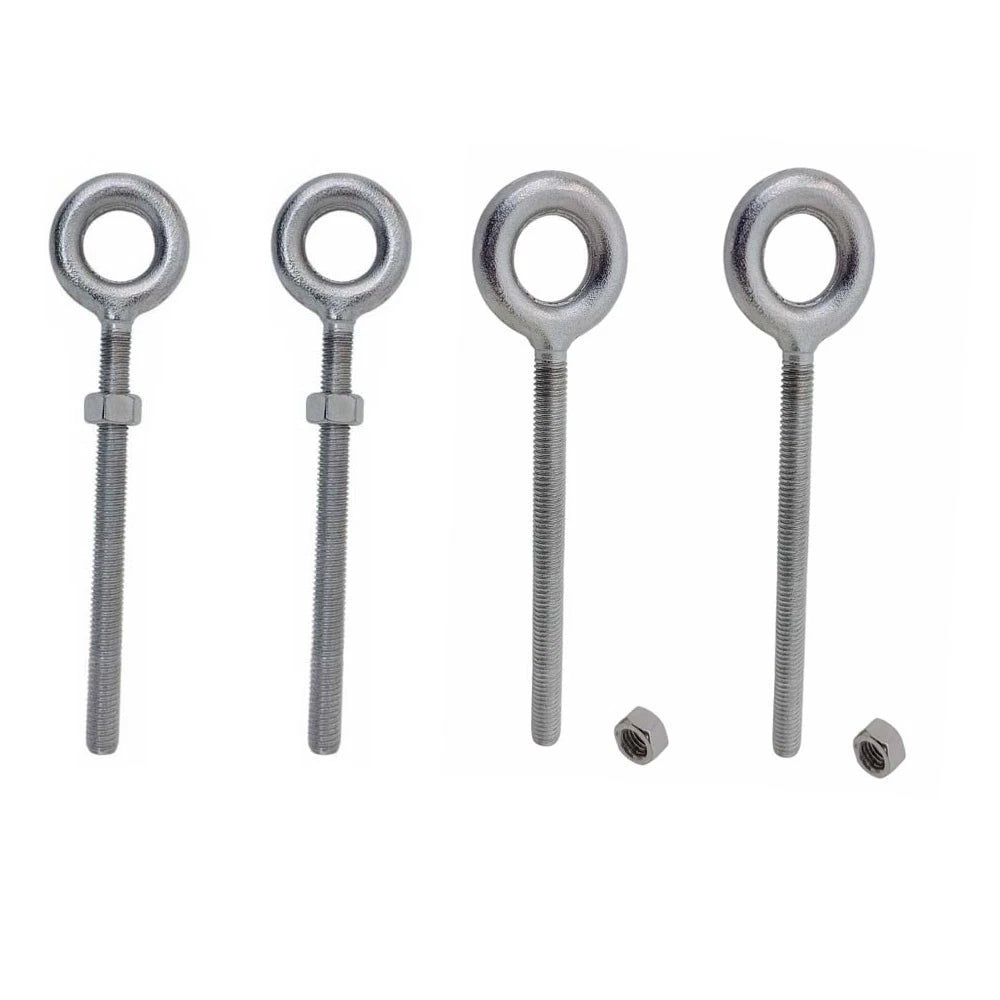 Stainless Steel T316 1/2" X 6" Drop Forged Plain Eye Bolt 2,150 Lbs