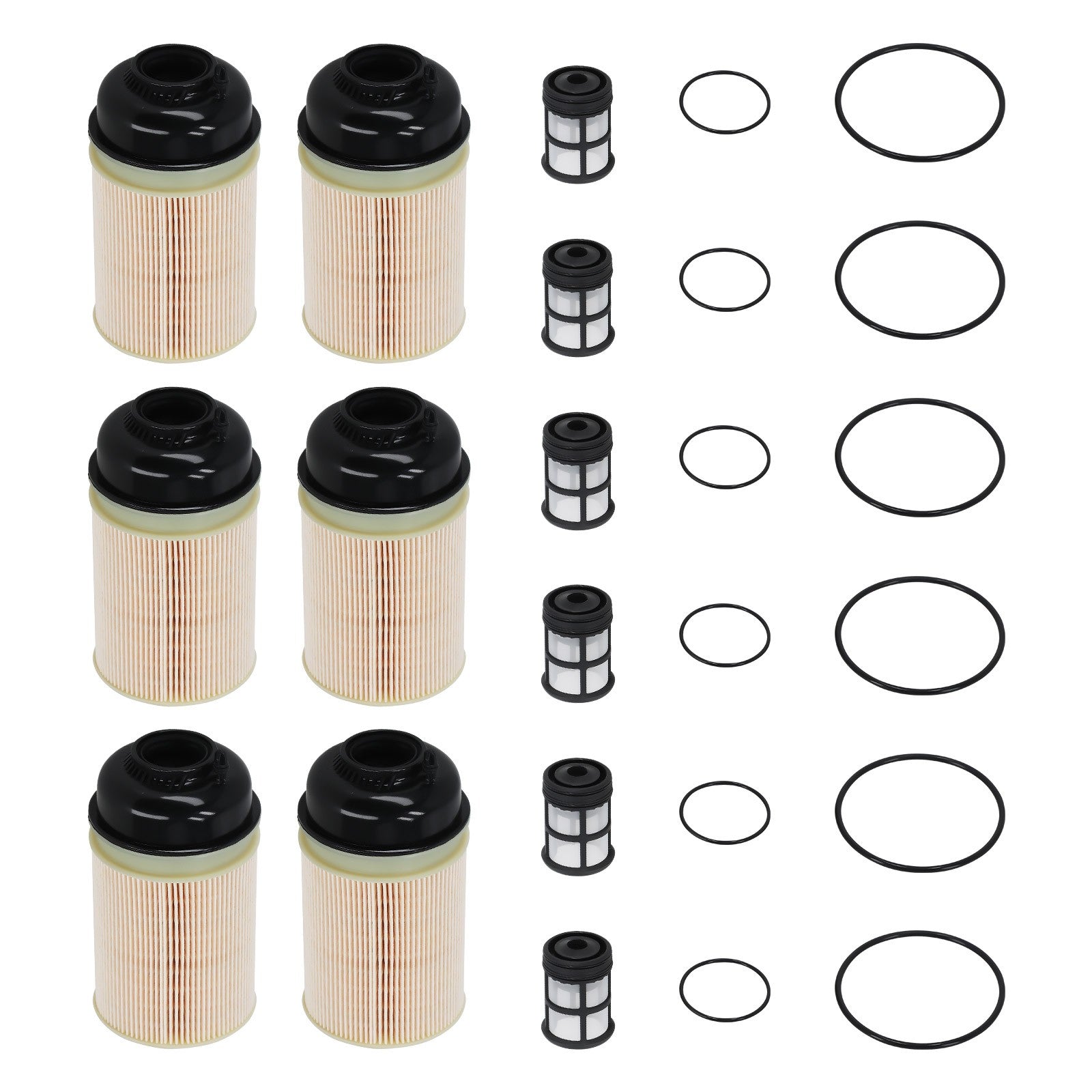 6pcs Fuel Filter Kit for DDE Gen 5 Engine Replaces A4720921705 FK11011