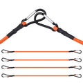 WORKPRO Bungee Cord 4PC 24" Superior Rubber Heavy Duty Strap Strong Elastic Rope