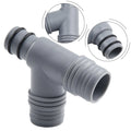 Gray Plastic Connector For Various Fluid Soft And Hard Pipes And