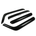 Fit 07-17 Wrangler Jk 4dr Smoke Tint Window Visor/wind Deflector Vent