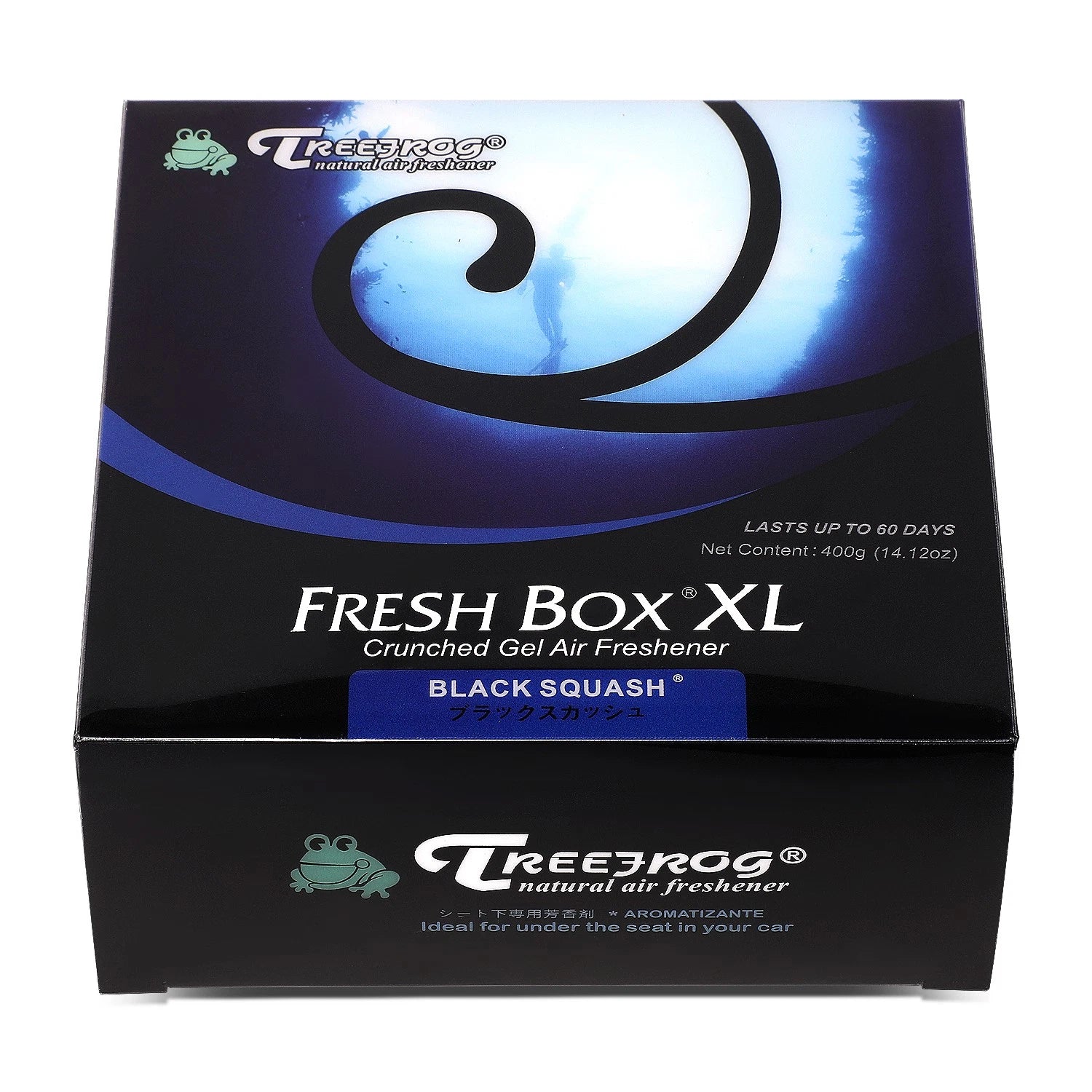 Tree Frog Car Home Office Xl Xtreme Fresh Box Air Freshener (Black