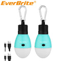 Everbrite 2pack Rechargeable Camping Led Bulb 3 Lighting Mode Usb Led