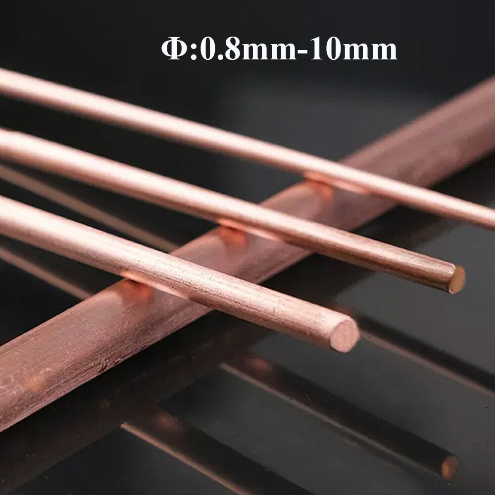 Pure Copper Round Rod 0.8-10mm