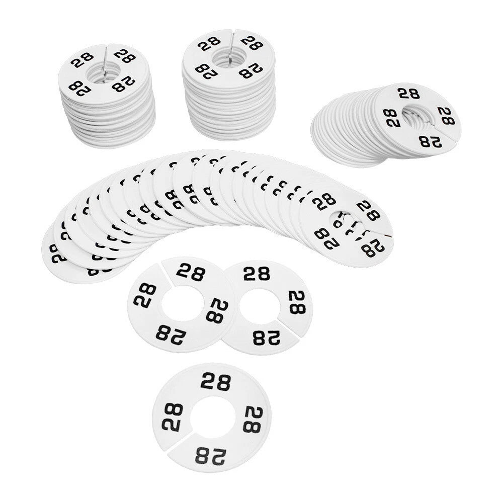 Hangers Retail Clothing Rack 3-1/2" Round Plastic Size 28 Dividers