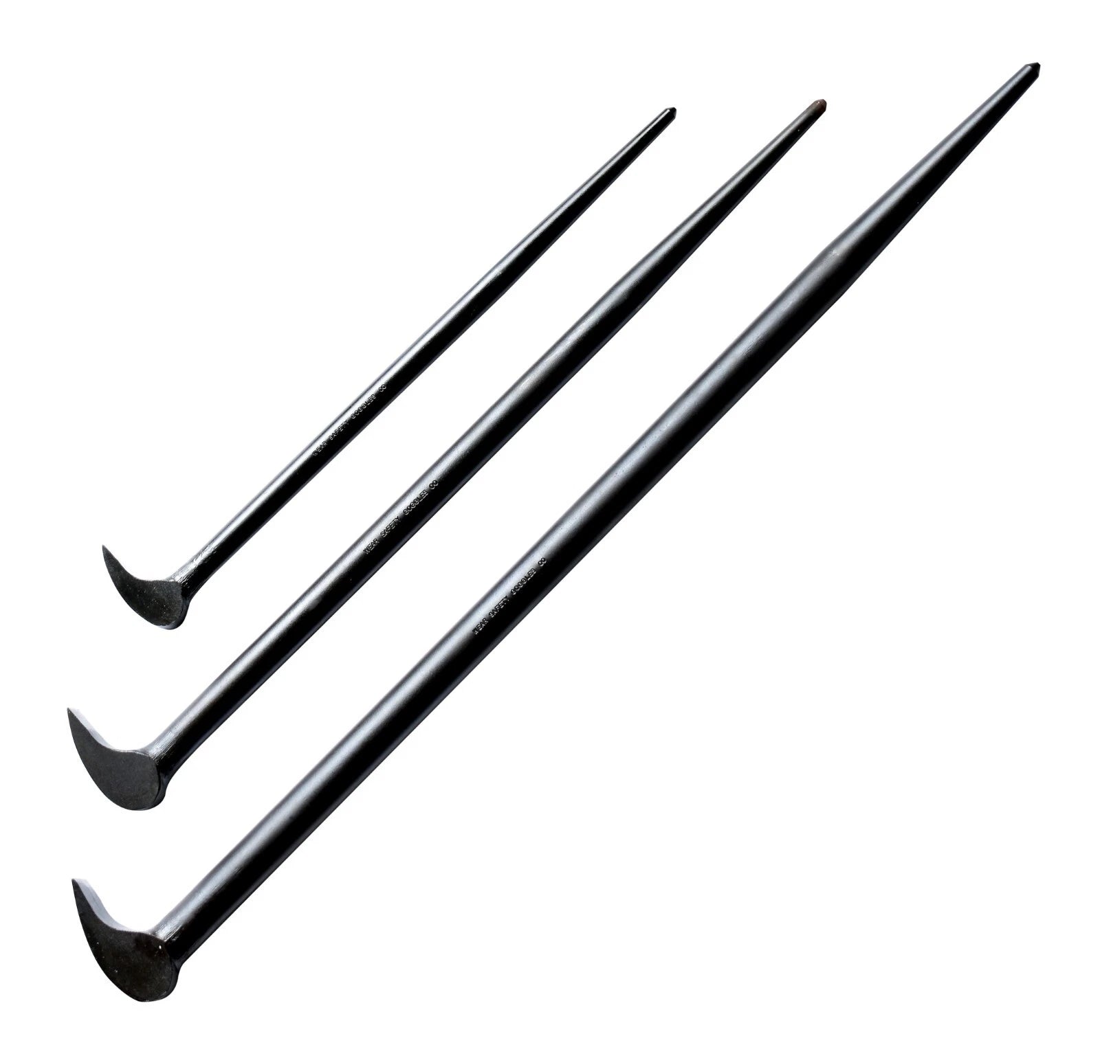 Mayhew Ladyfoot Pry Bar Set 12" 16" 21" Alignment & Rocking Head Made