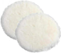 2x Polishing Pads 5 inch Pure Wool Car Buffer Polisher Waxing Buffing