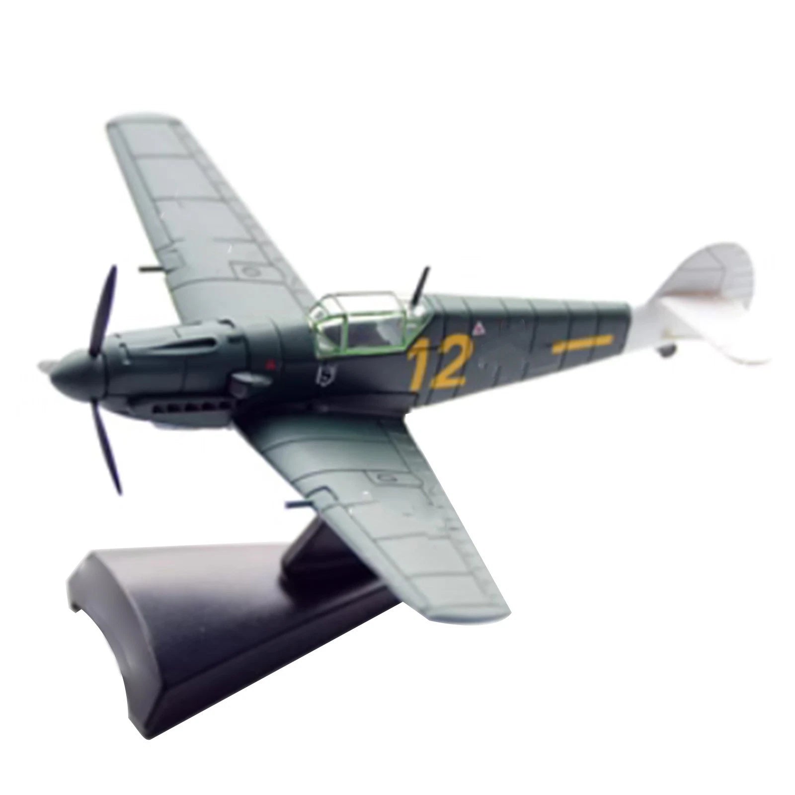 1:100 Scale Germany Messerschmitt Bf109e Fighter Aircraft Alloy Model