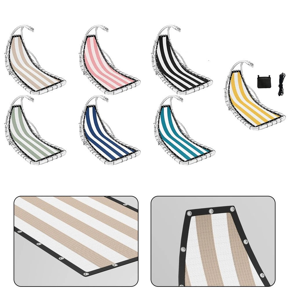 Stripe Replacement Seat Cloth For Textilene Hanging Chair 64 X 197 X