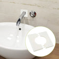 Abs Plastic Wall Hole Cover Sticker White 86x86mm For Indoor Outdoor