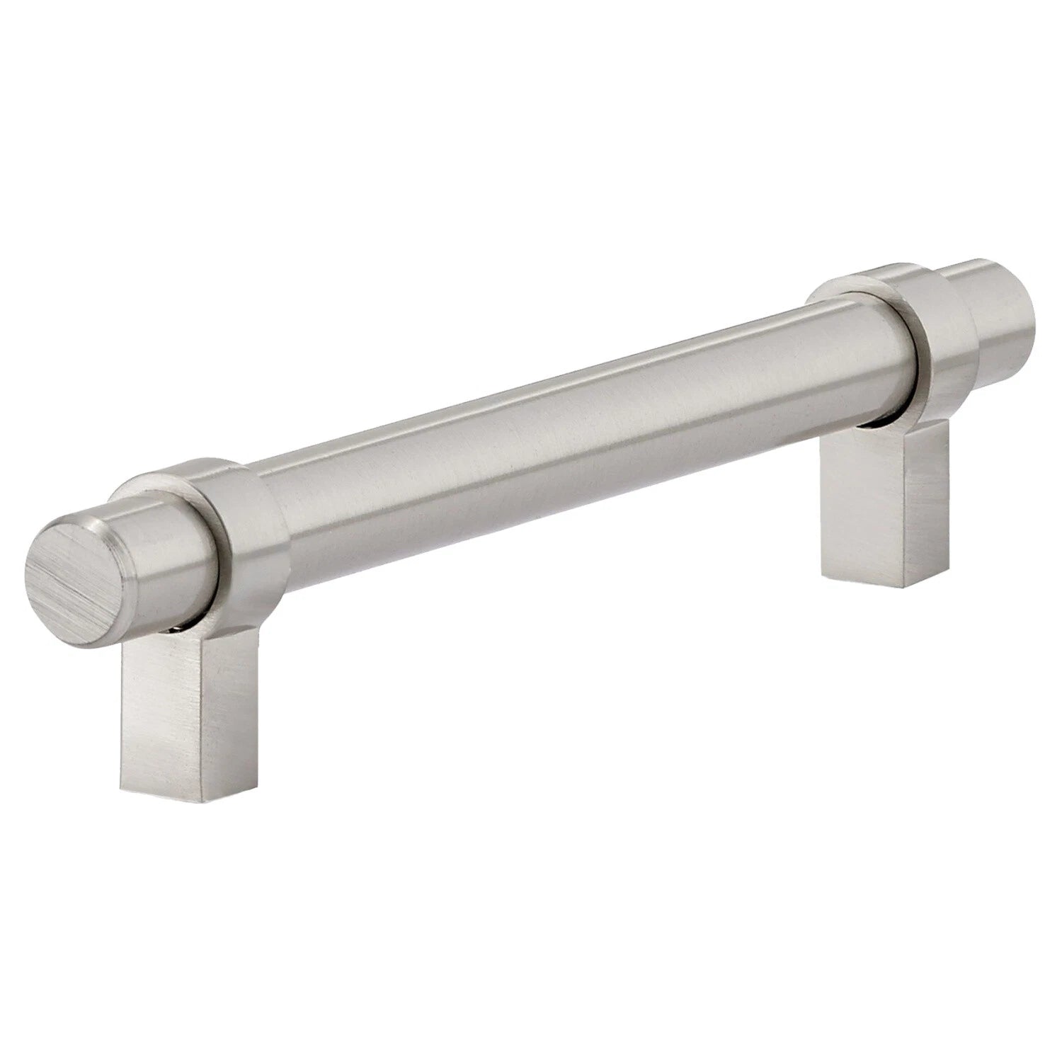 Euro Loop Style Metal Handle Brushed Nickel, 6-5/8" (168mm) Overall