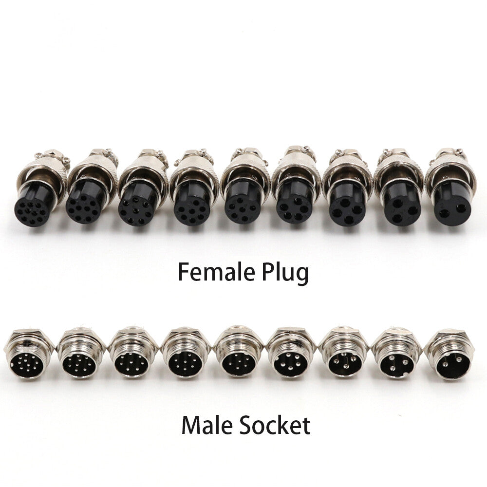 GX16 Aviation Plug + Socket Connector
