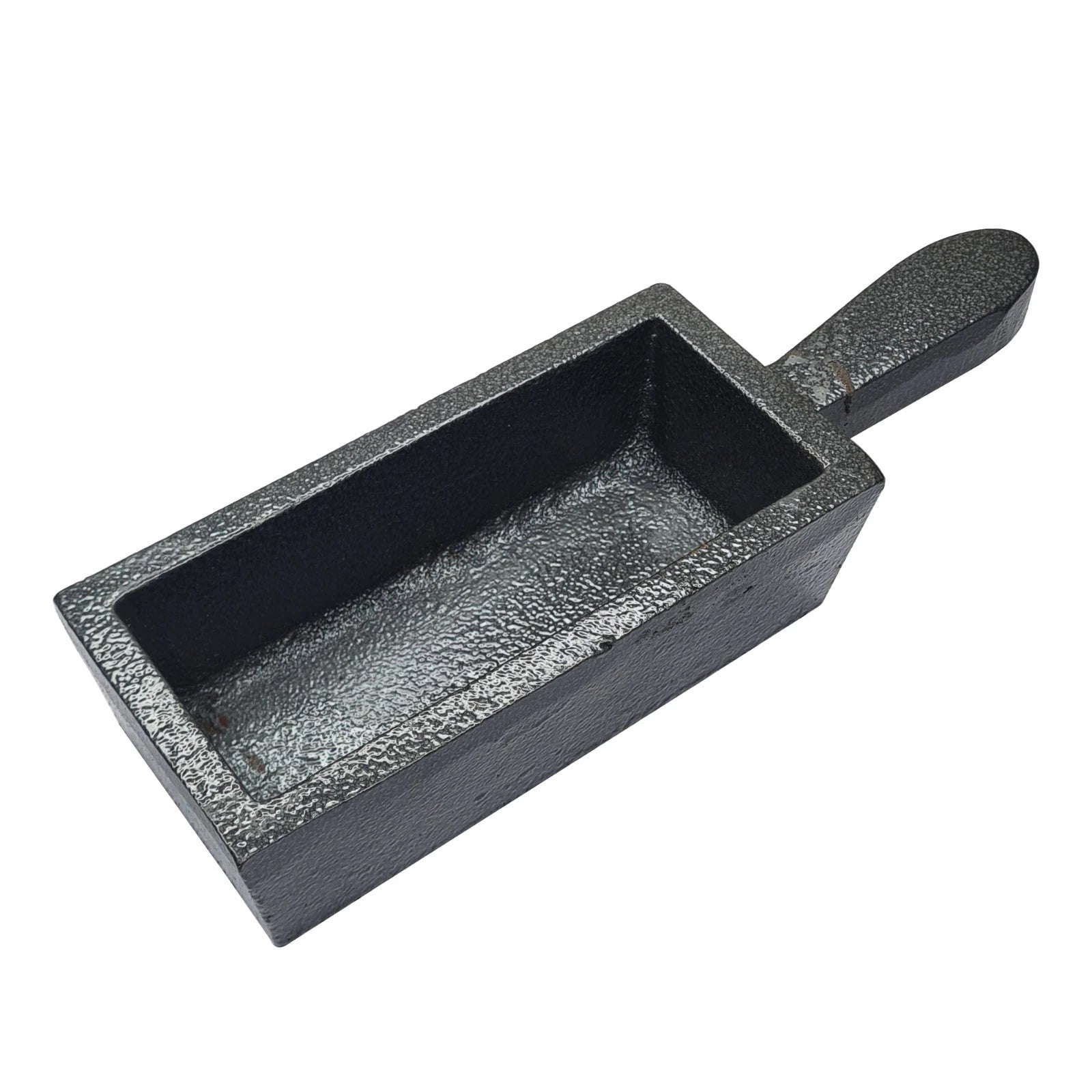 100 Oz Cast Iron Loaf Bar Ingot Mold W/ Handle Melting Gold Silver