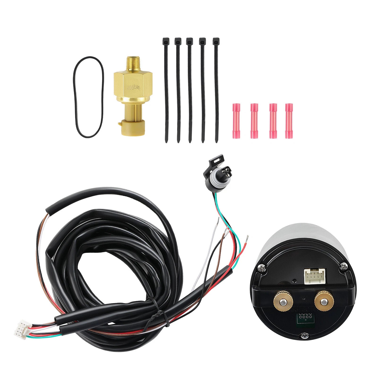 X-SERIES OIL/FUEL PRESSURE GAUGE 100PSI 7BAR 52MM  DIGITAL BLACK 30-0301