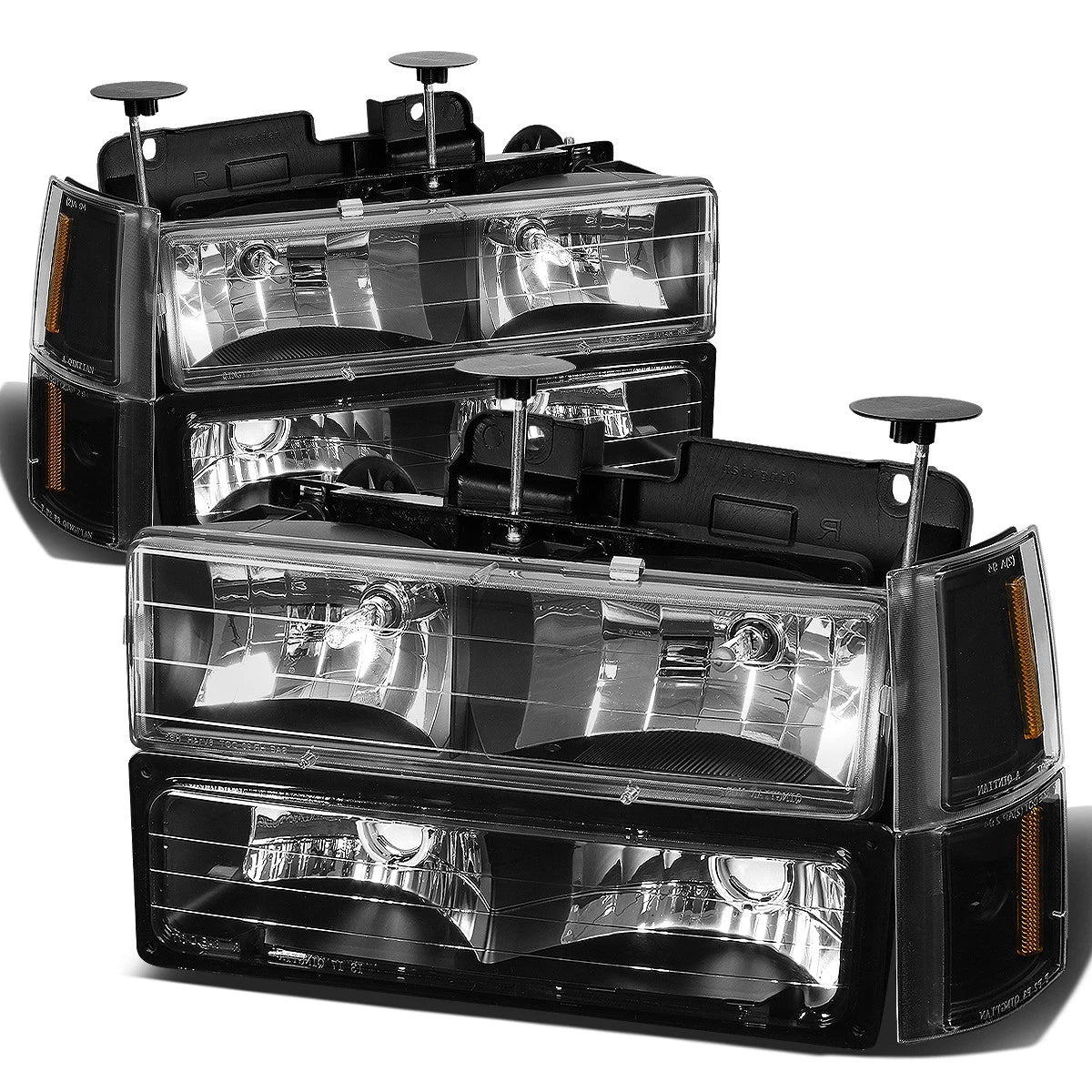 Fit 94-00 Gmc Gmt400 C10 C/k Pickup Black Housing | Built Supply Co