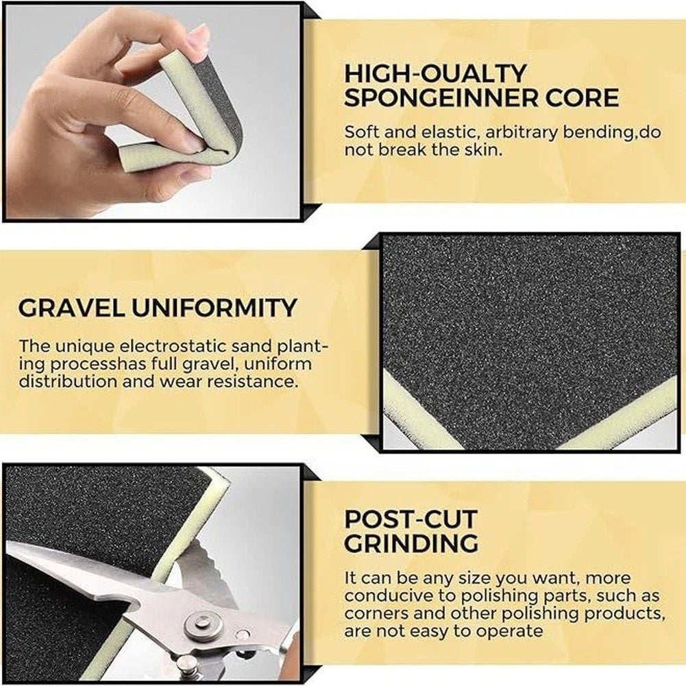 Multi-grit Sponge Sanding Blocks 80 100 120 180 220 For Wood Plastic