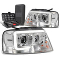 For 2004-2008 Ford F-150 Led Drl Bar Chrome/clear | Built Supply Co