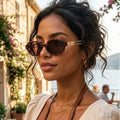 Oval Sunglasses Women Uv400 Protection Retro Y2k Metal Grey