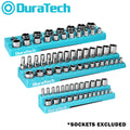 WORKPRO 3PC Magnetic Socket Organizer Set 1/4'' 3/8'' 1/2'' Metric
